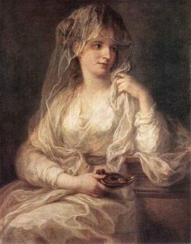 安傑利卡 考夫曼 Portrait Of A Woman Dressed As Vestal Virgin